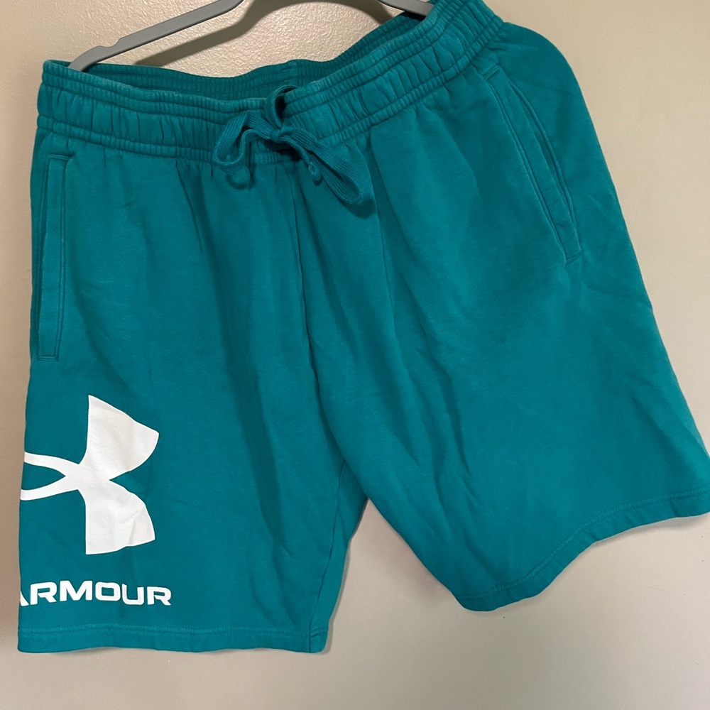 Under Armour Blue Athletic Shorts with Elastic Waistband